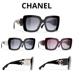🖤 $800. Chanel Super Popular “2023-24” Sty. Black Square Leather & CC Logo NEW!